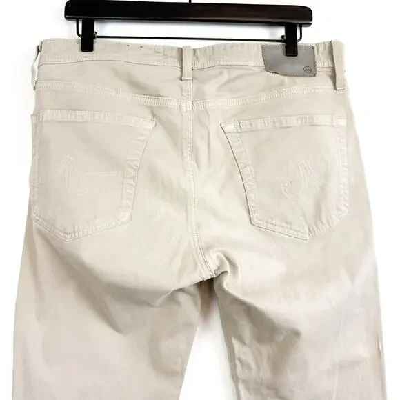 AG Adriano Goldschmied Tellis Modern Slim Chino Pants Khaki Beige - 34x32 - Picture 7 of 12